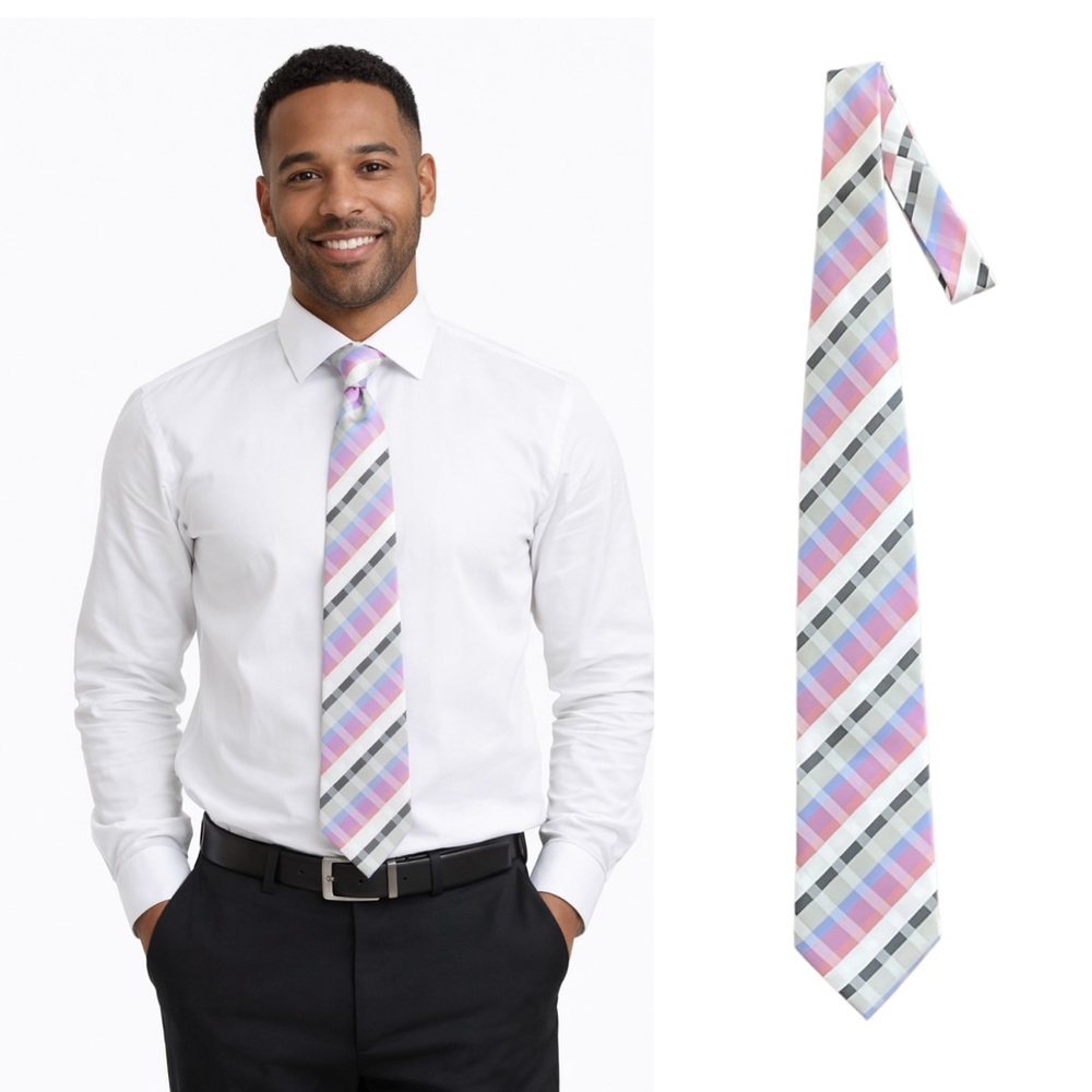 Elegant Pastel Plaid Tie
🔥 % bundle of 3, 5, 10, 15 or 20 ties